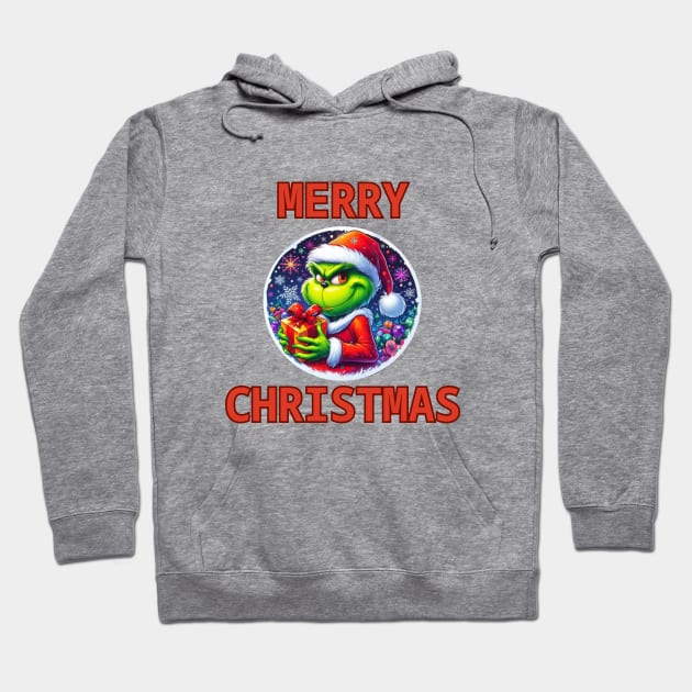 Christmas Grinch Hoodie by BukovskyART